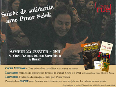 Soirée de solidarité avec Pinar Selek