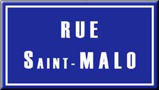 Rue Saint Malo-plaque de rue